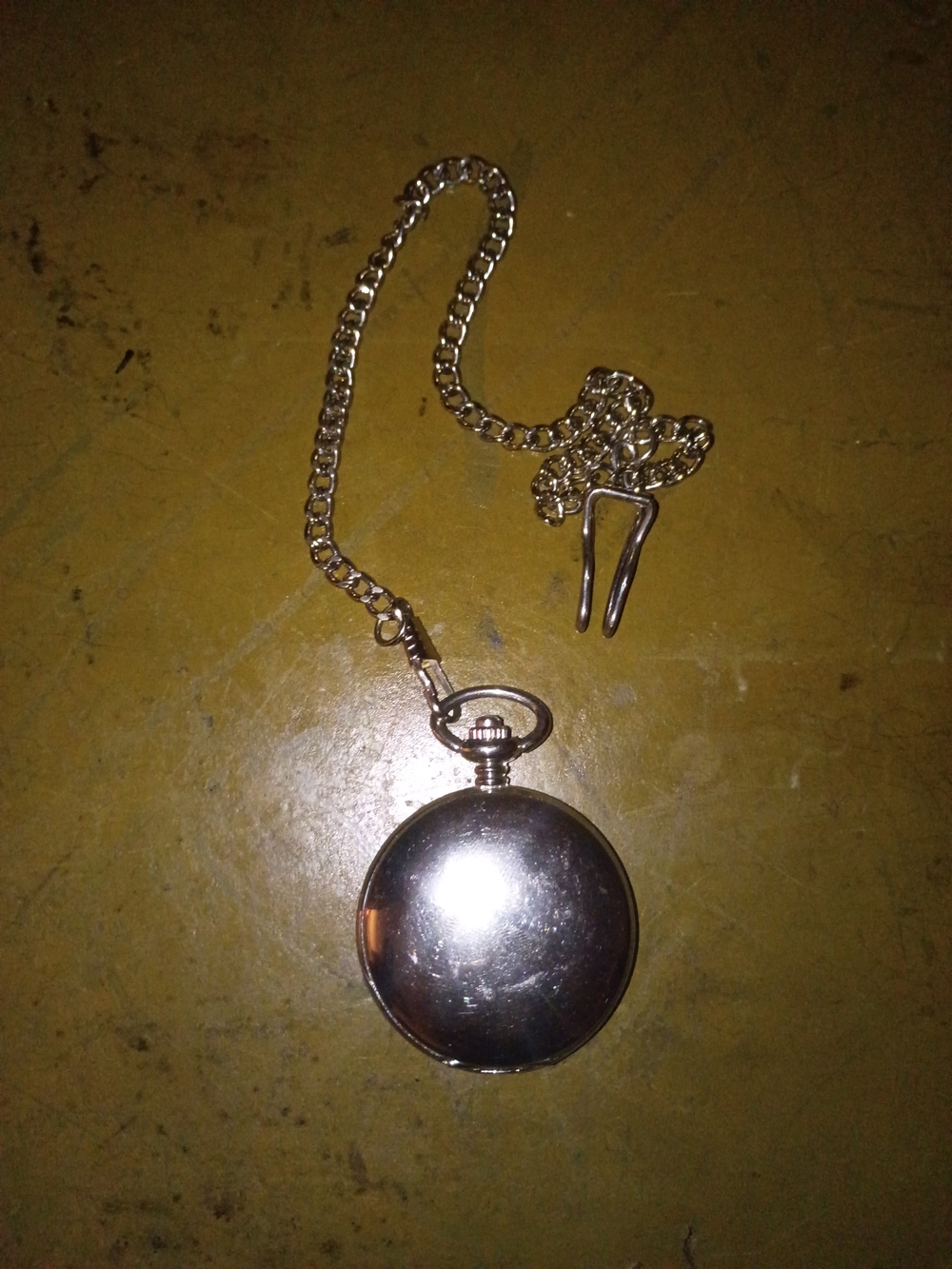 Silver Dollar City Silver Pocket Watch with Chain